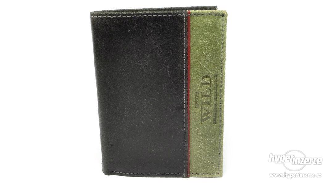 Kožená pánská peněženka olivová - foto 5
