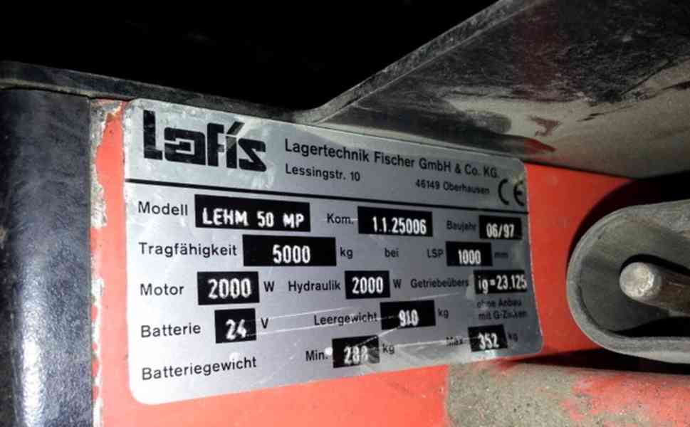 Paletový vozík elektrický LEHM 50 MP (6533.) - foto 4