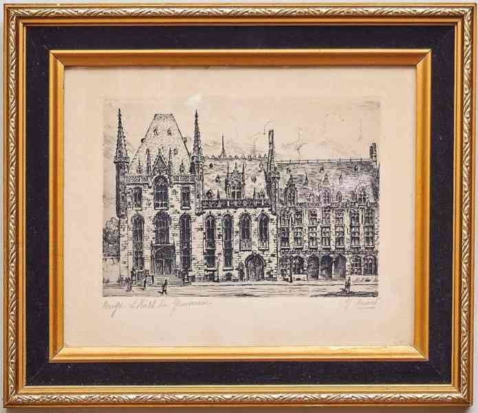 Bruggy – dvojice originálních kreseb tuší od Y. Briarna, kol - foto 2