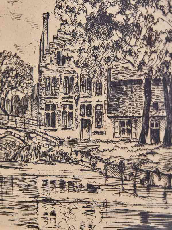 Bruggy – dvojice originálních kreseb tuší od Y. Briarna, kol - foto 4