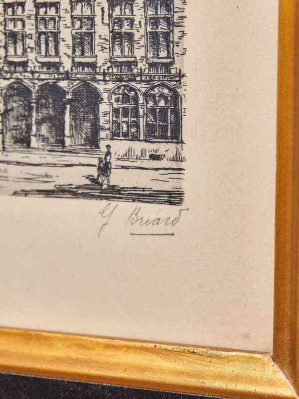 Bruggy – dvojice originálních kreseb tuší od Y. Briarna, kol - foto 7