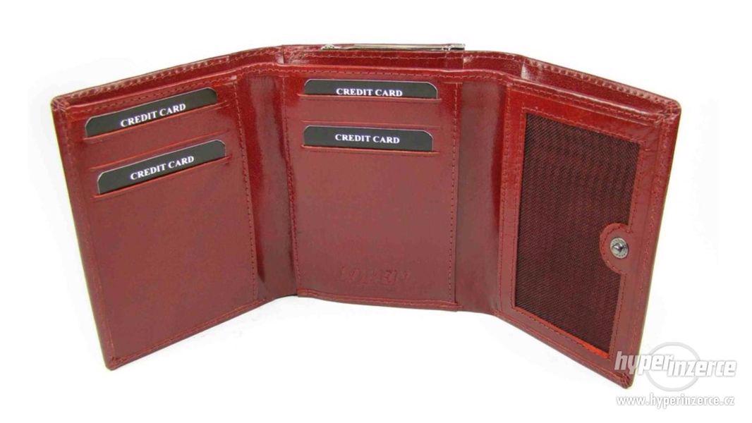 Dámská peněženka červeno-hnědá - foto 3