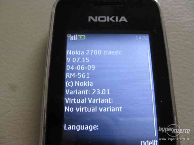 Nokia 2700c - plně funkční mobilní telefon z r.2009 - foto 5