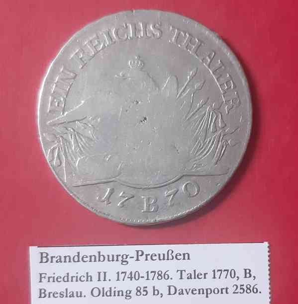 Tolar 1770 B Prusko (Nr.3) Brandenburg-Preußen, - foto 2