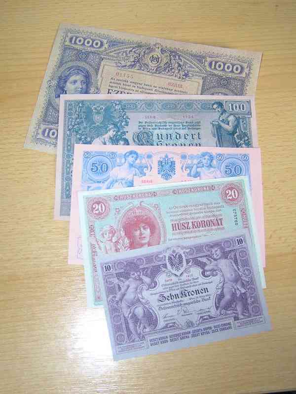 RU,ČSSR , ČSR- nevydanné bankovky , návrhy oboustranná kopie - foto 9