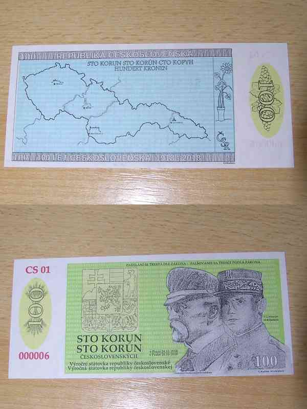RU,ČSSR , ČSR- nevydanné bankovky , návrhy oboustranná kopie - foto 4