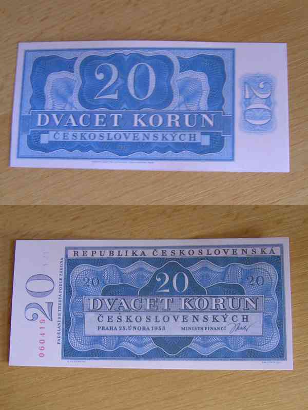 RU,ČSSR , ČSR- nevydanné bankovky , návrhy oboustranná kopie - foto 6