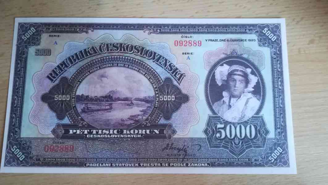 RU,ČSSR , ČSR- nevydanné bankovky , návrhy oboustranná kopie - foto 14