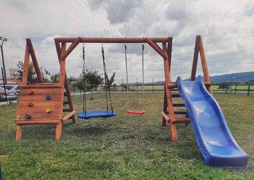 Dětské hřiště z kulatiny „Tymek“ – vlastní výroba! - foto 3