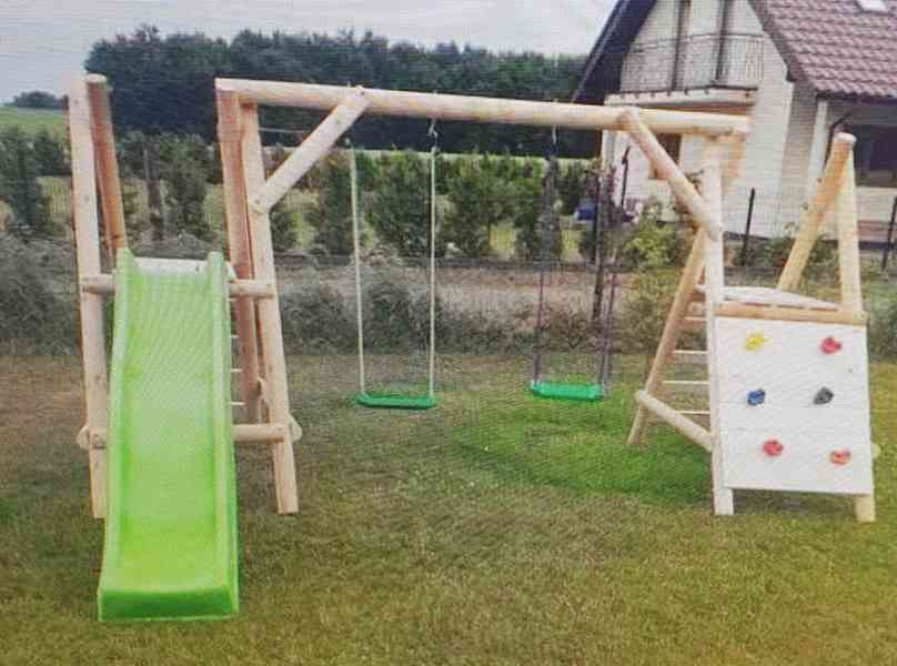 Dětské hřiště z kulatiny „Tymek“ – vlastní výroba! - foto 2