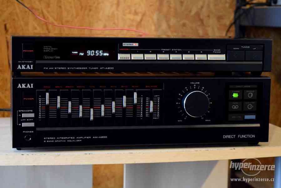 AKAI AM-A200 + AT-A200 STEREO ZESILOVAČ + TUNER !! - foto 1