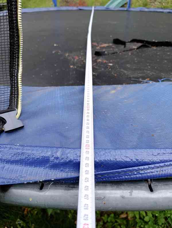Trampolína SPARTAN 426 cm s ochrannou sítí + žebřík - foto 2
