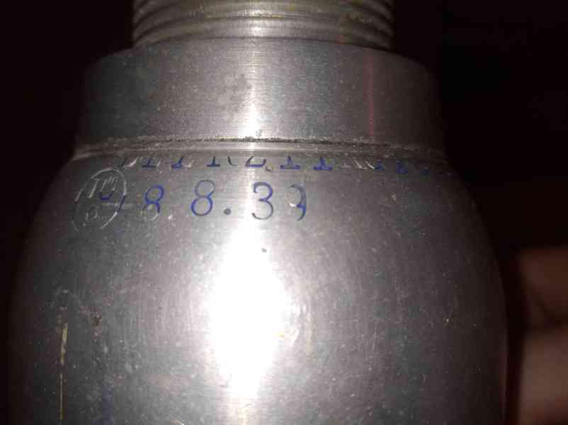 LUFTWAFFE OXYGEN BOTTLE 1939 kyslíková letecká láhev - foto 4