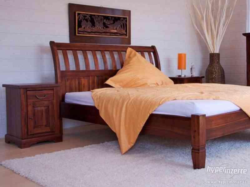 Postel z masivu, Luxusní postel, Dřevěná postel - foto 2