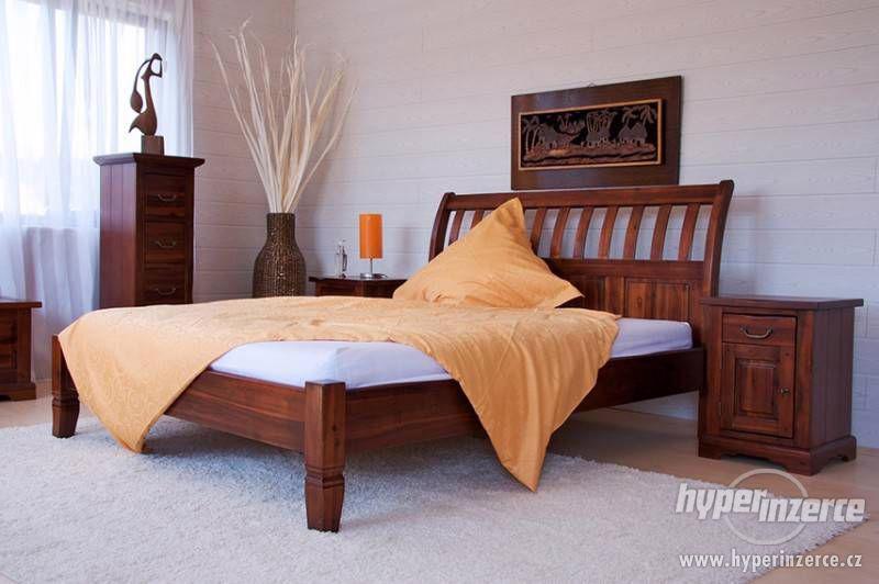 Postel z masivu, Luxusní postel, Dřevěná postel - foto 3