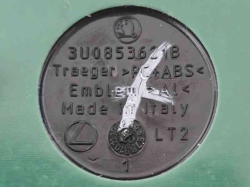 Přední ORIGINÁL znak RAPID 88mm Škoda 3U0853621B - foto 5