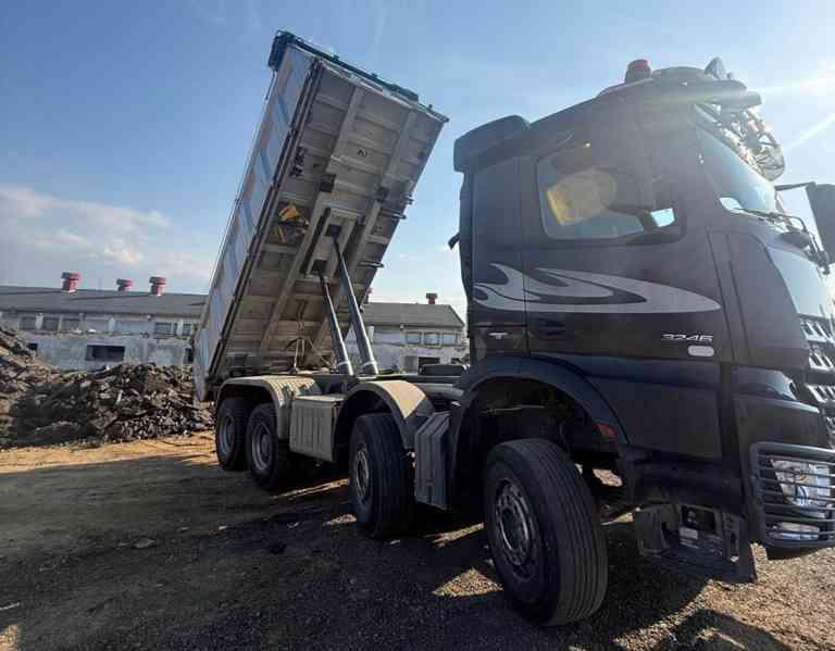 Sklápěč MB AROCS 8x4 MEILLER Bordmatic / elektr. plachta - foto 7