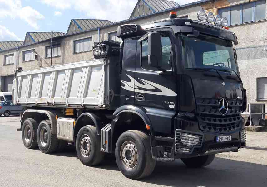 Sklápěč MB AROCS 8x4 MEILLER Bordmatic / elektr. plachta - foto 8