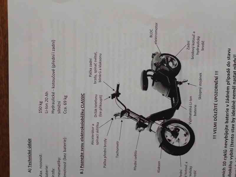 Prodej elektrokoloběžky Nitro Scooters Classic 1000 SL - foto 10