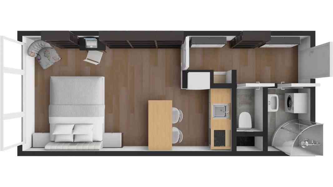 Pronájem bytu 1+kk 27 m² - foto 7