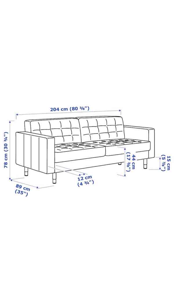 pohovka ikea Landskrona - foto 10