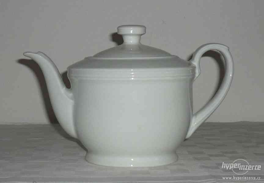 Starožitná porcelánová konvice - konvička na kávu nebo čaj - foto 2