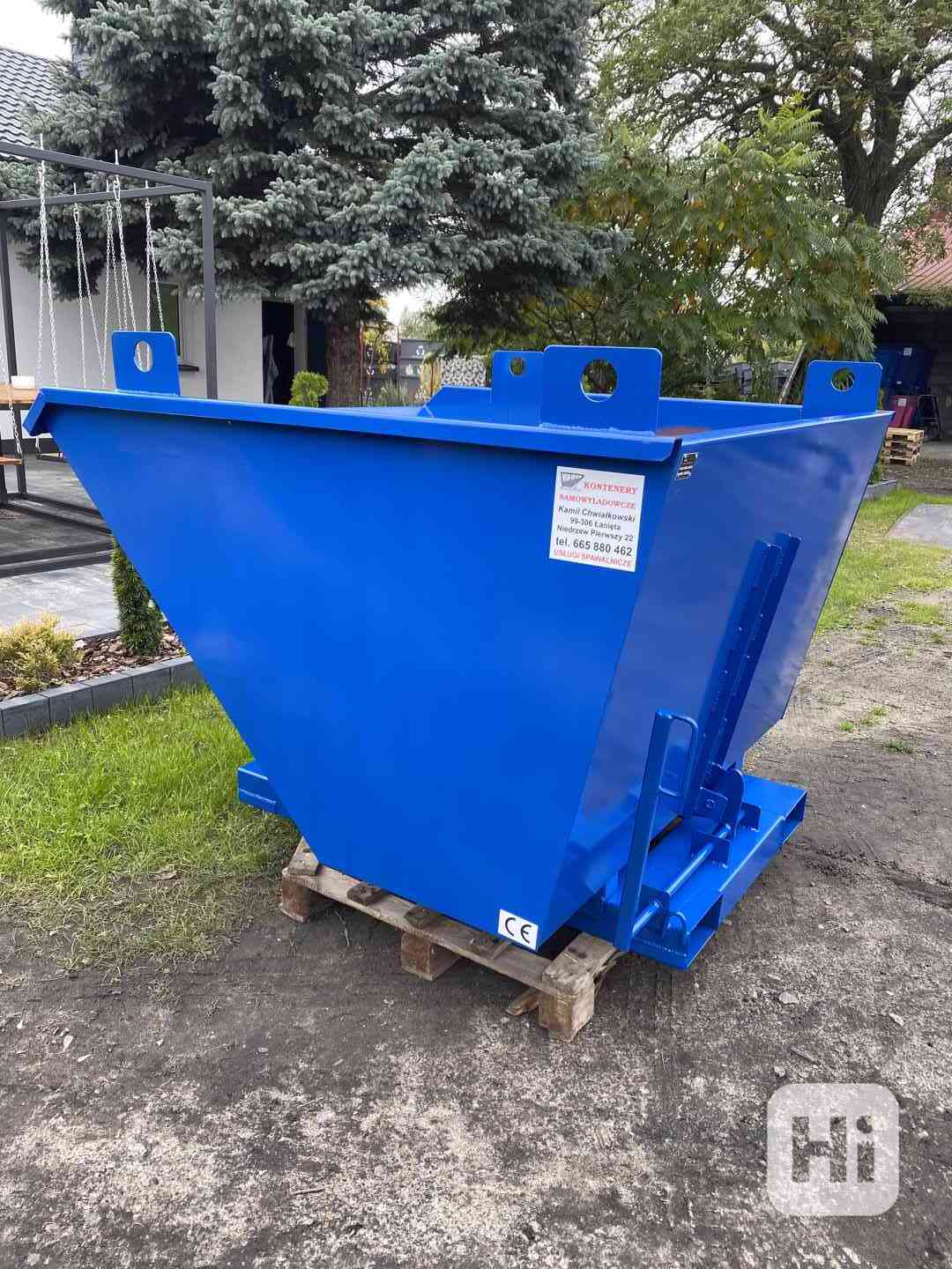 Pojemnik samoopróżniający, 1,5 m3, kontener - foto 1