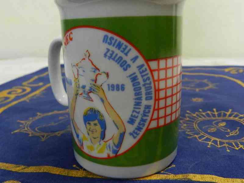 Hrnek Praha NEC CUP Tenis 1986 Loket Czechoslovakia - foto 5