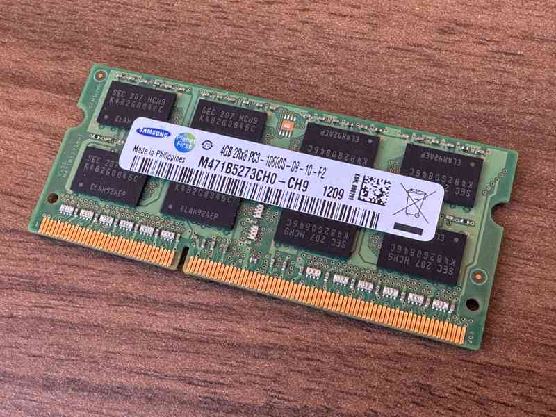 4GB DDR3 1333 MHz RAM do notebooku (PC3-10600S) – Samsung - foto 2