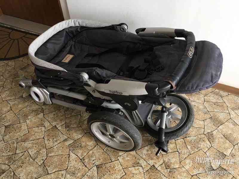 Trojkombinace Peg Pérego GT3 Denim TOP stav + příslušenství - foto 6