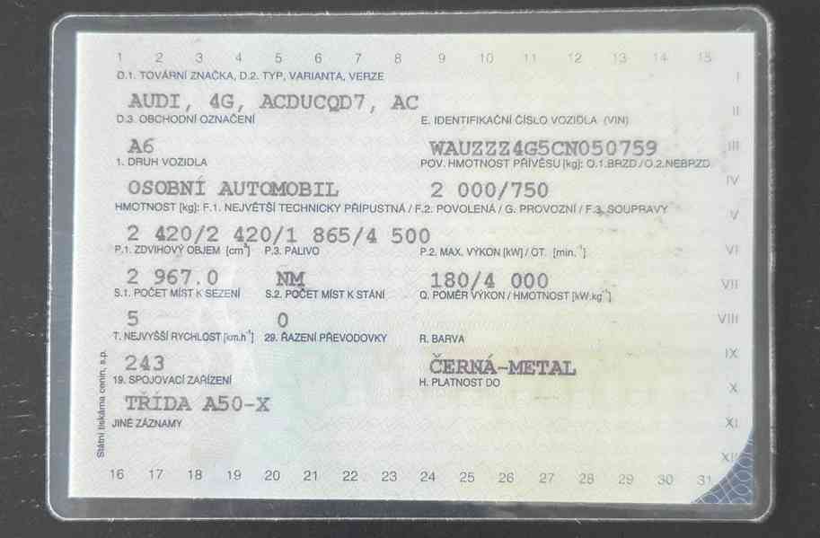Audi A6, 3.O TDi 180 Kw, nafta, automat. převodovka - foto 15