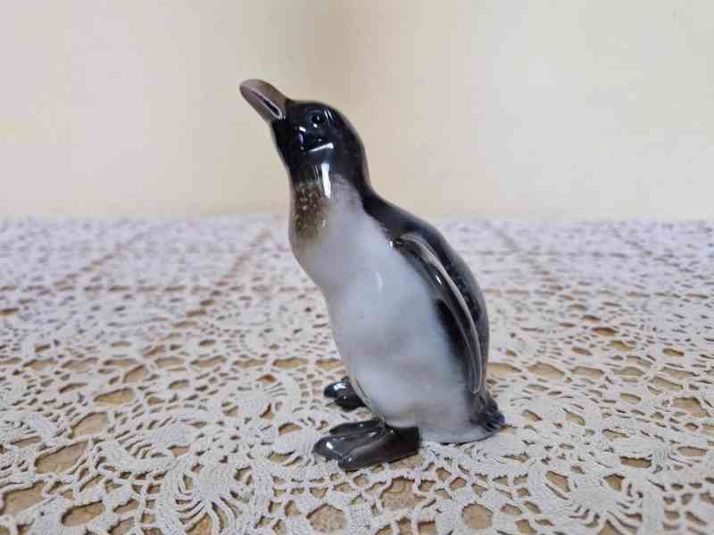 Krásná porcelánová soška Tučňák Rosenthal Signováno - foto 4