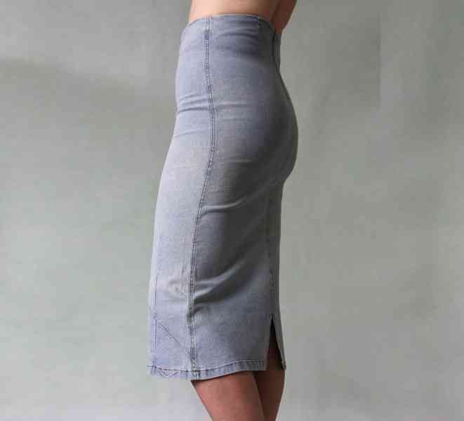 Ultraúzká džínová sukně veľ. 34 - foto 7