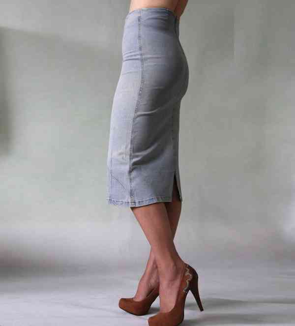 Ultraúzká džínová sukně veľ. 34 - foto 8