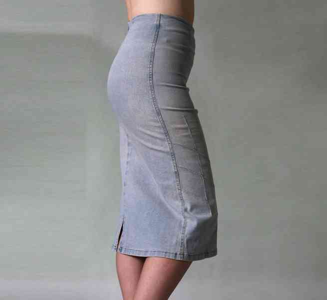 Ultraúzká džínová sukně veľ. 34 - foto 5