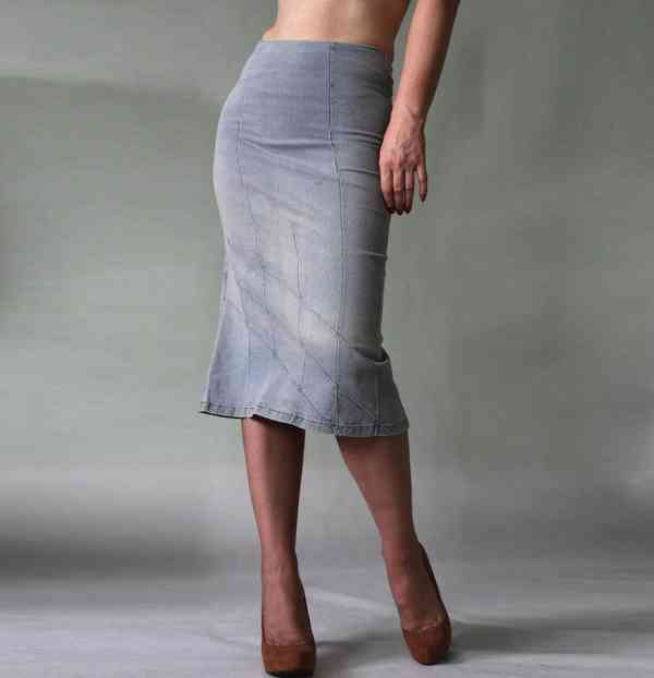 Ultraúzká džínová sukně veľ. 34 - foto 4