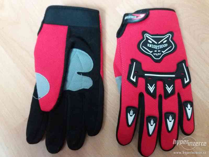 nové textilní rukavice na moto xl - foto 1