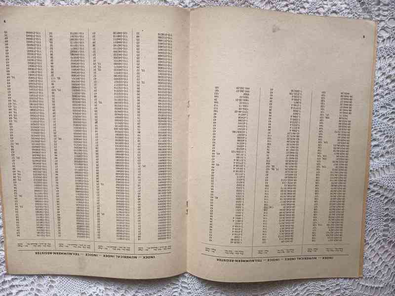 Seznam náhradních dílů Škoda 1000 MB z r. 1967  - foto 3