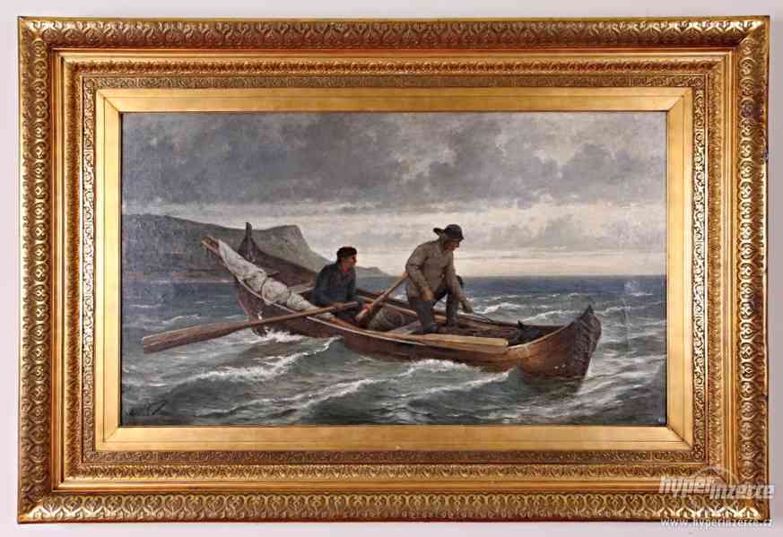 Henri Bource. Rybáři. 180 x 122 cm - foto 1