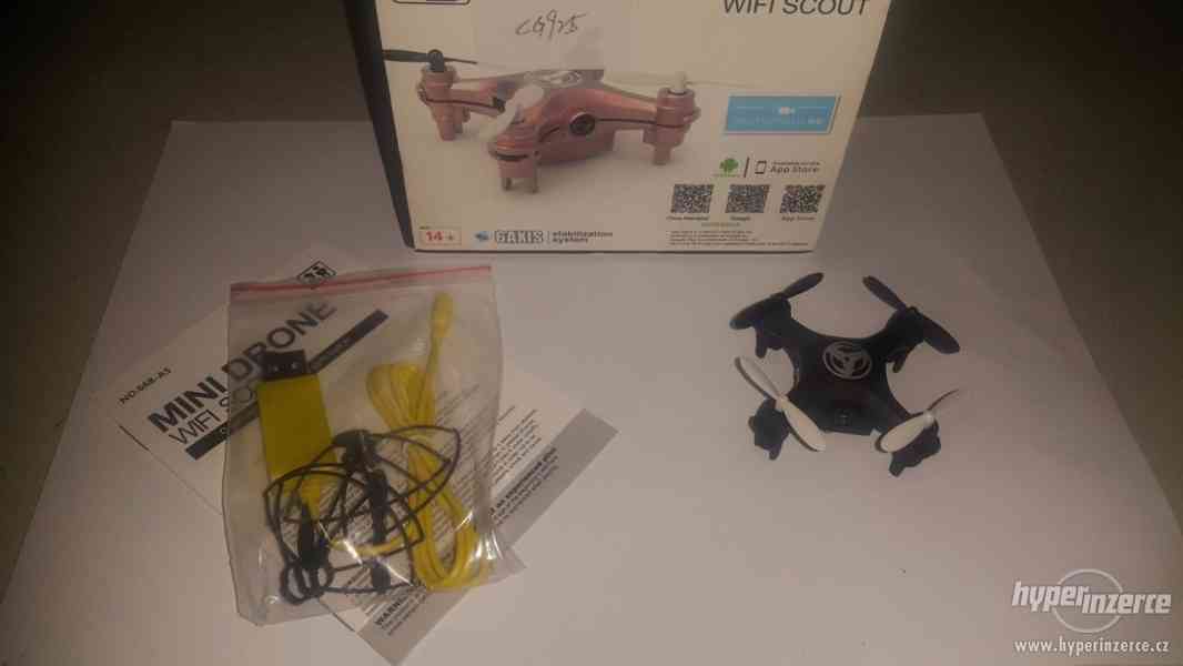 Mini quadcopter ovládaná mobilem s 0.3MP kamerou - foto 2