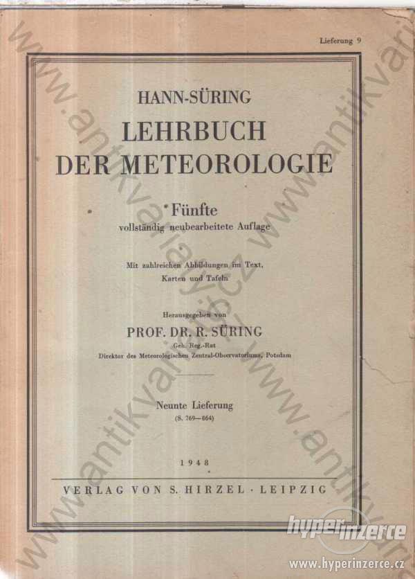 Lehrbuch der Meteorologie  Lieferung 9 R. Süring - foto 1