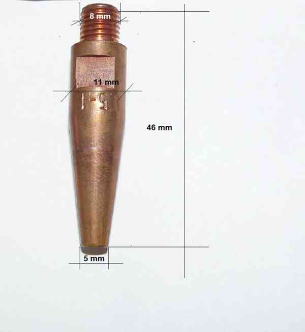 Hubice (špička) svařovací AC 0,5-1 (NOVÉ) svářecí technika - foto 2