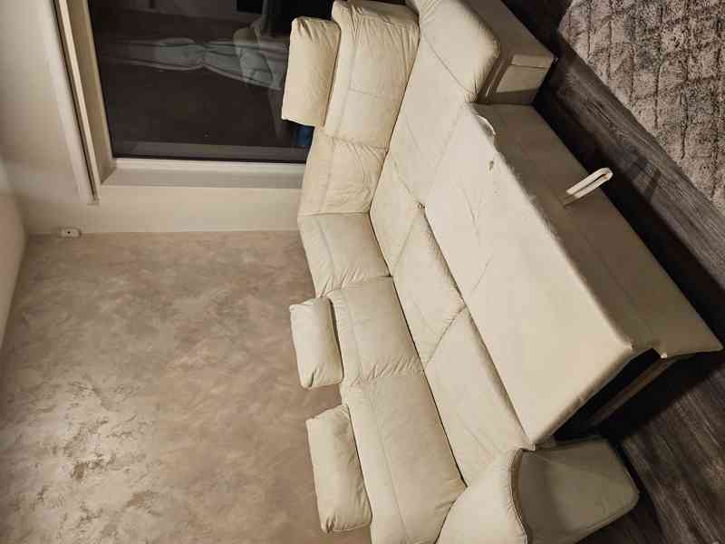 Kožená rohová sedací souprava - foto 6