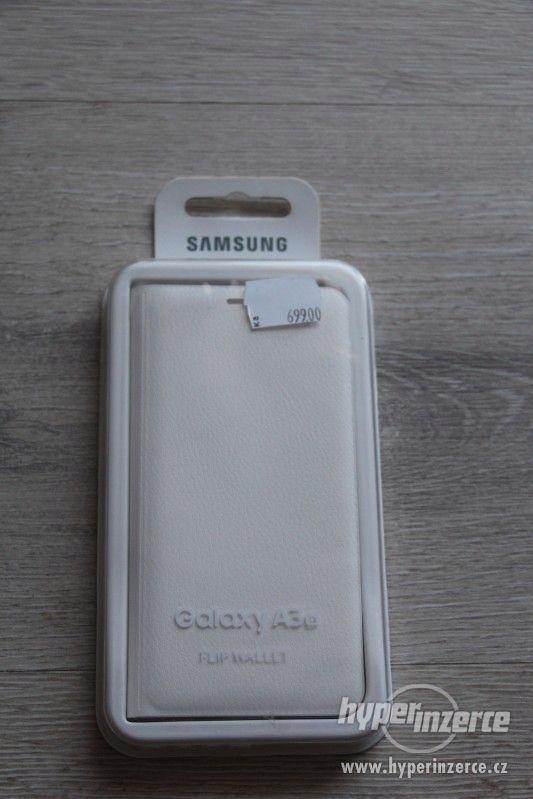 Flipové pouzdro Samsung Galaxy A3 2016 bílé - ORIGINAL/NOVÉ - foto 1
