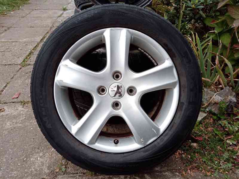 Obutá Alu kola 16ky 4x108 pneu 75% PEUGEOT CITROEN OPEL - foto 2