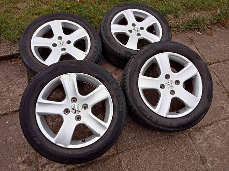 Obutá Alu kola 16ky 4x108 pneu 75% PEUGEOT CITROEN OPEL