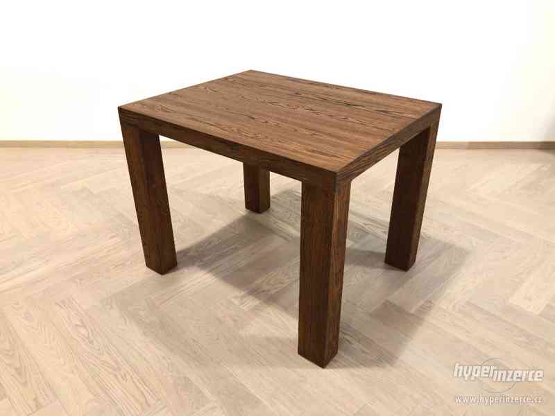 Masivní dubový stůl - 1000 x 800 x 770 mm - foto 1