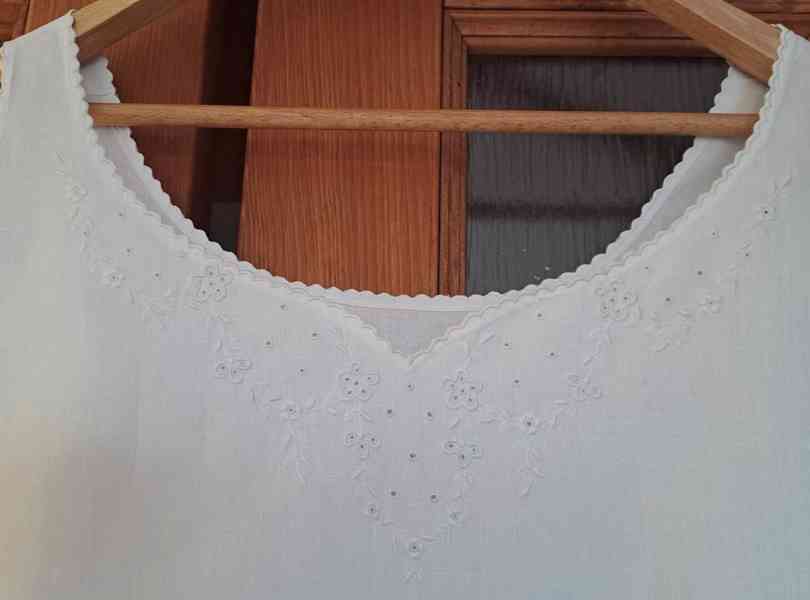 Košile bílá plátno - foto 6