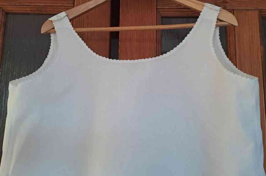 Košile bílá plátno - foto 2