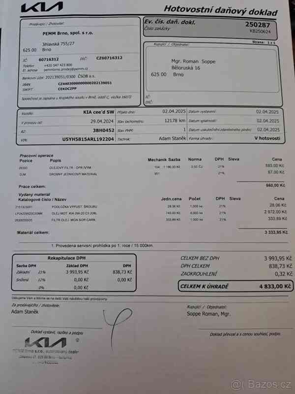 Kia Ceed SW 1,5   verze TOP, motor (118 kW) - foto 7